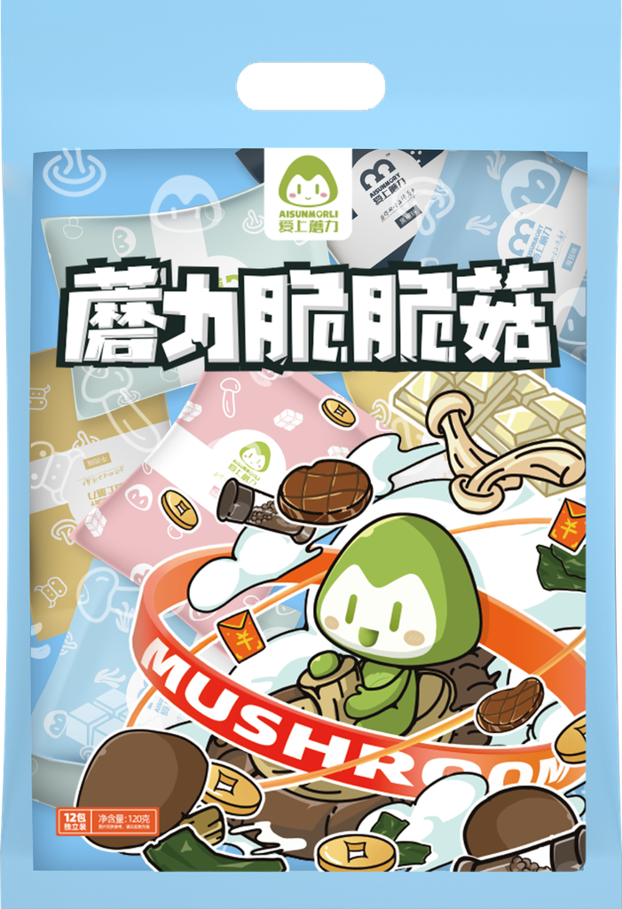 蘑力脆脆菇大礼袋-混合口味120g